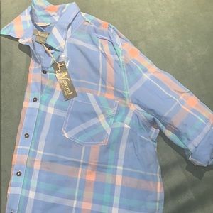Light-weight Plaid Button Down